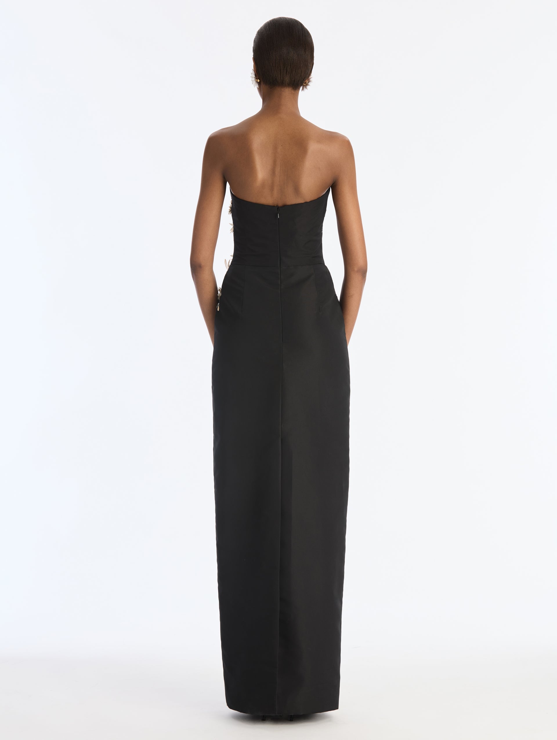MNODR041026042615742_2 Oscar de la Renta Raffia And Feather Edelweiss Embroidered Gown - Image 2