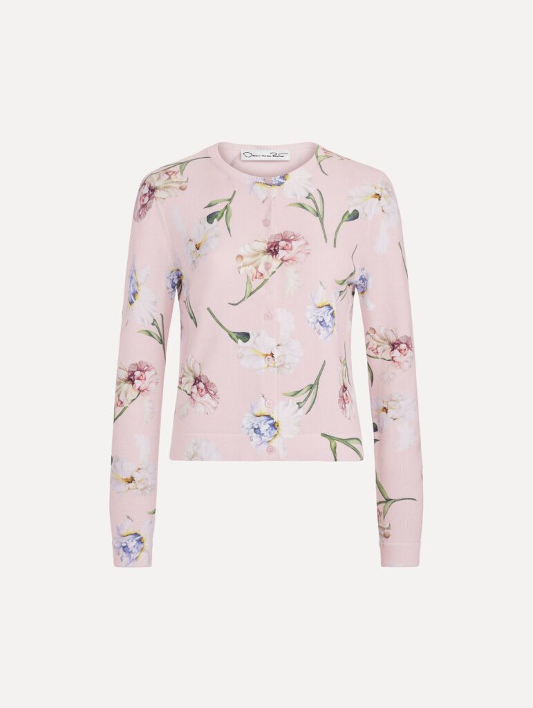 Oscar de la Renta Printed Twinset Cardigan - Image 1