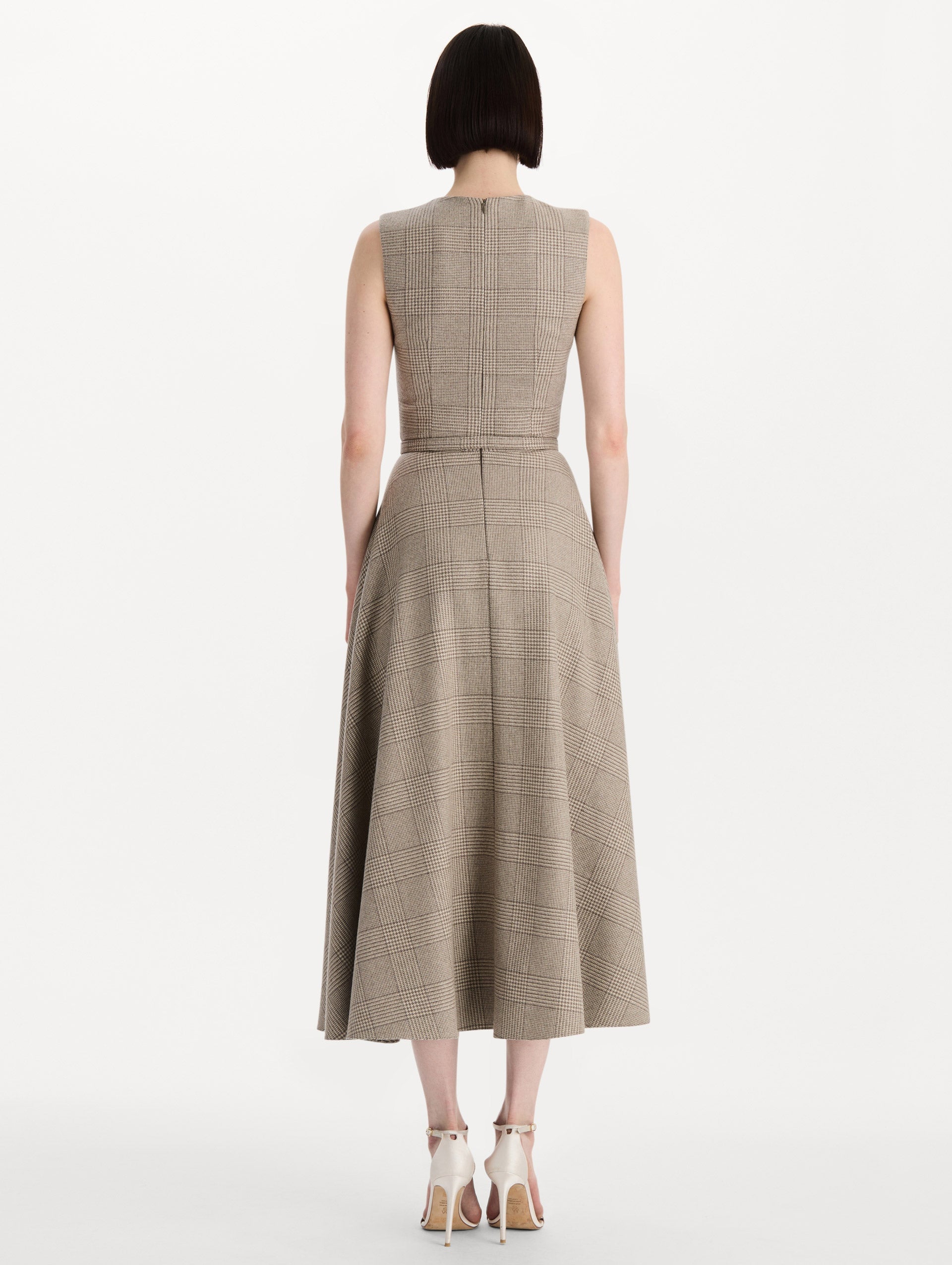 MNODR041026042615744_3 Oscar de la Renta Plaid Cashmere-Blend Dress - Image 3
