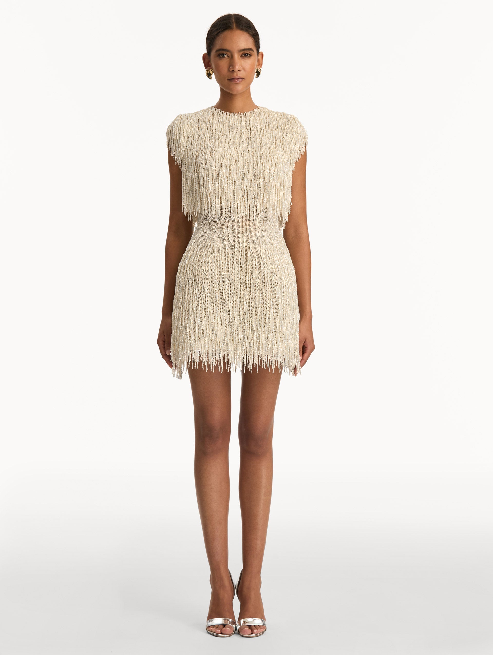 MNODR041026042615749_2 Oscar de la Renta Pearl Fringe Cocktail Dress - Image 2