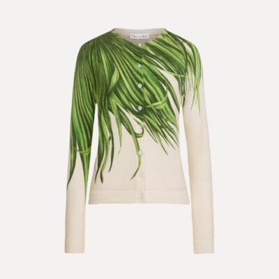 Oscar de la Renta Palm Leaves Cardigan - Image 1