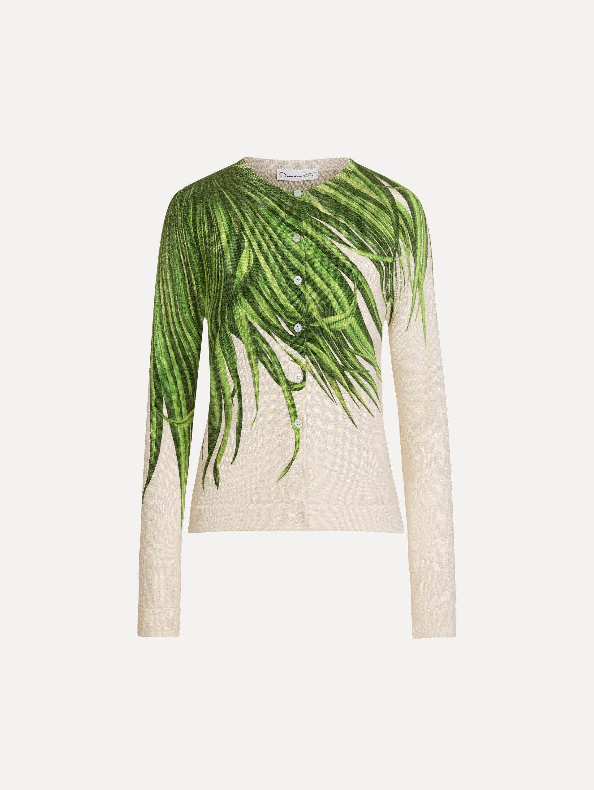Oscar de la Renta Palm Leaves Cardigan - Image 1