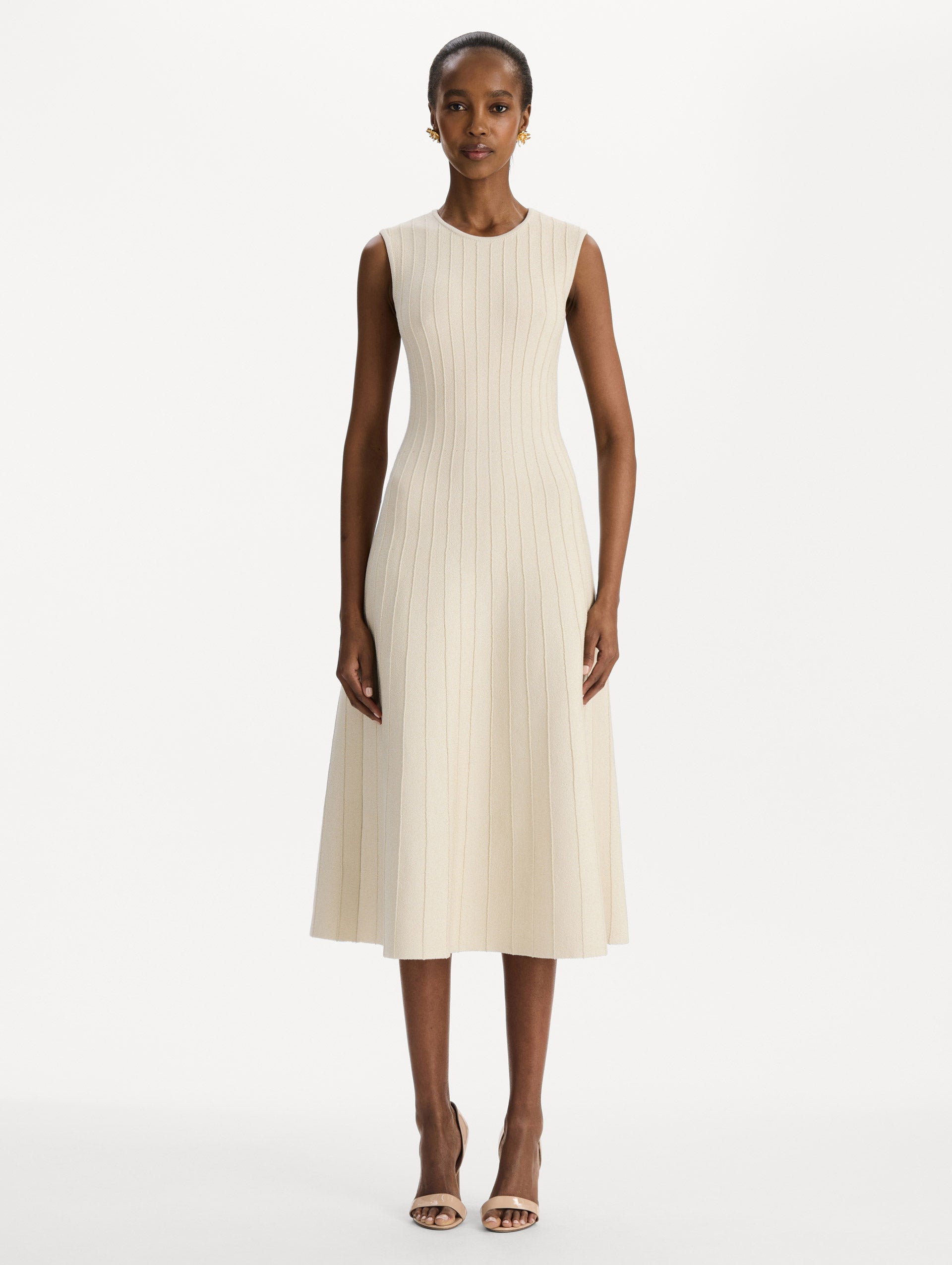 MNODR041026042615760_2 Oscar de la Renta Ottoman Knit Dress - Image 2