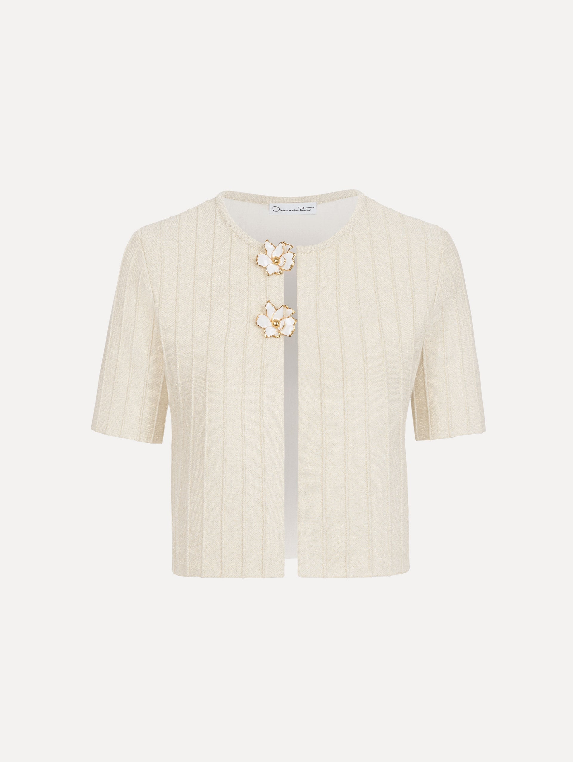 Oscar de la Renta Ottoman Cropped Cardigan - Image 1