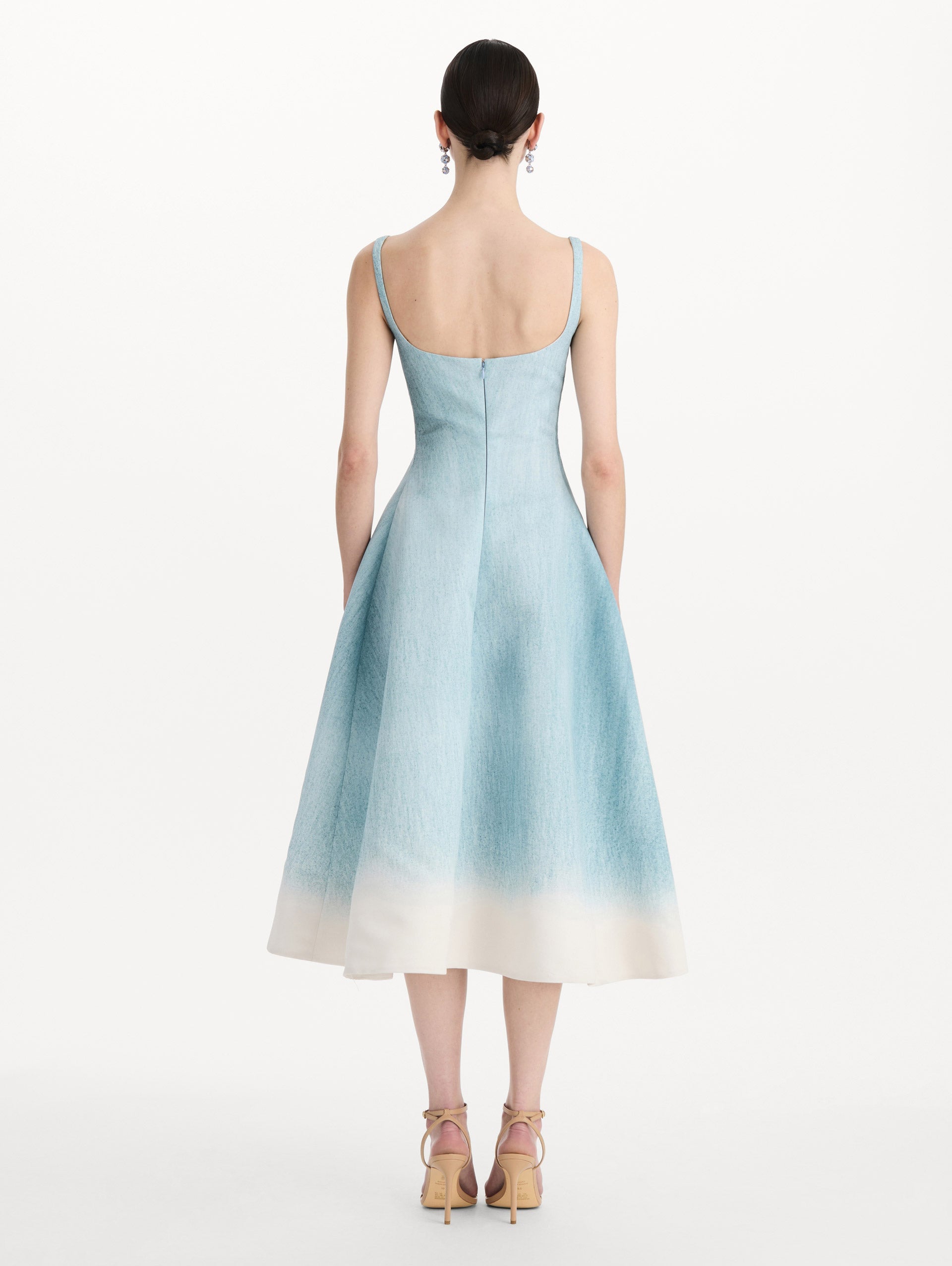 MNODR041026042615764_3 Oscar de la Renta Ombré Peony Faille Dress - Image 3