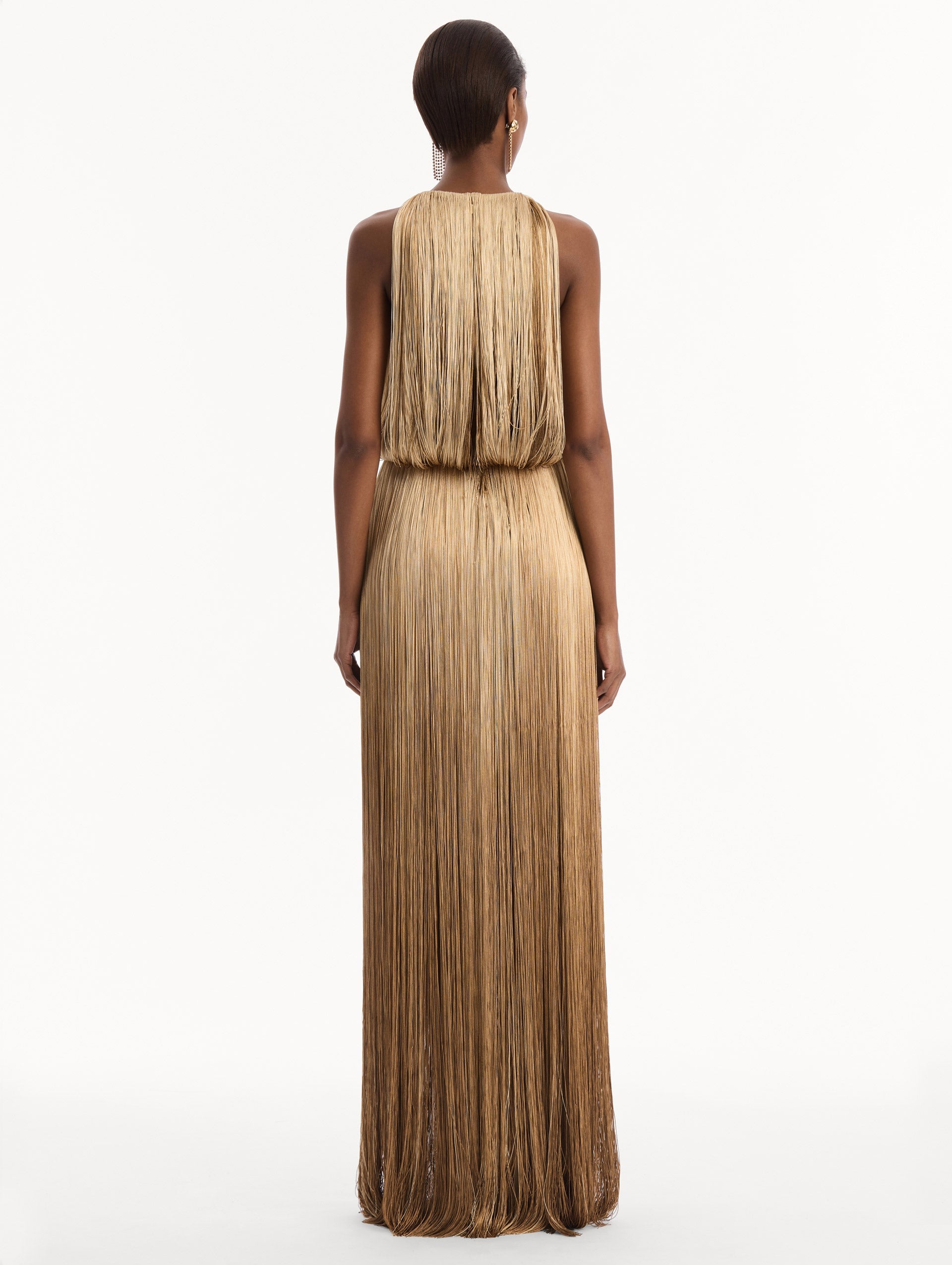 MNODR041026042615765_3 Oscar de la Renta Ombré Fringe Sleeveless Gown - Image 3