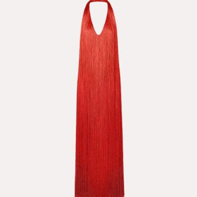 Oscar de la Renta Ombré Fringe Gown - Image 1