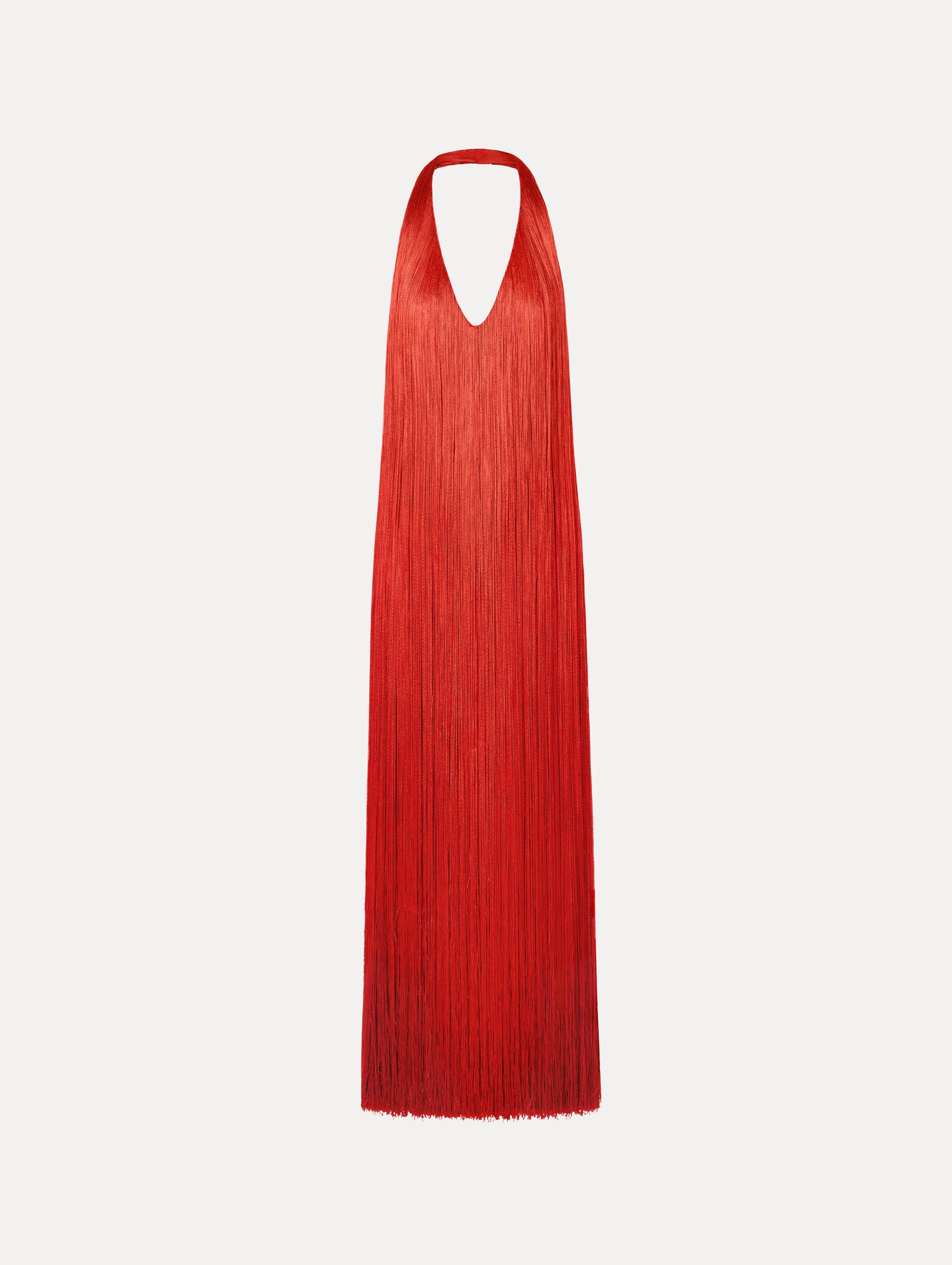 Oscar de la Renta Ombré Fringe Gown - Image 1