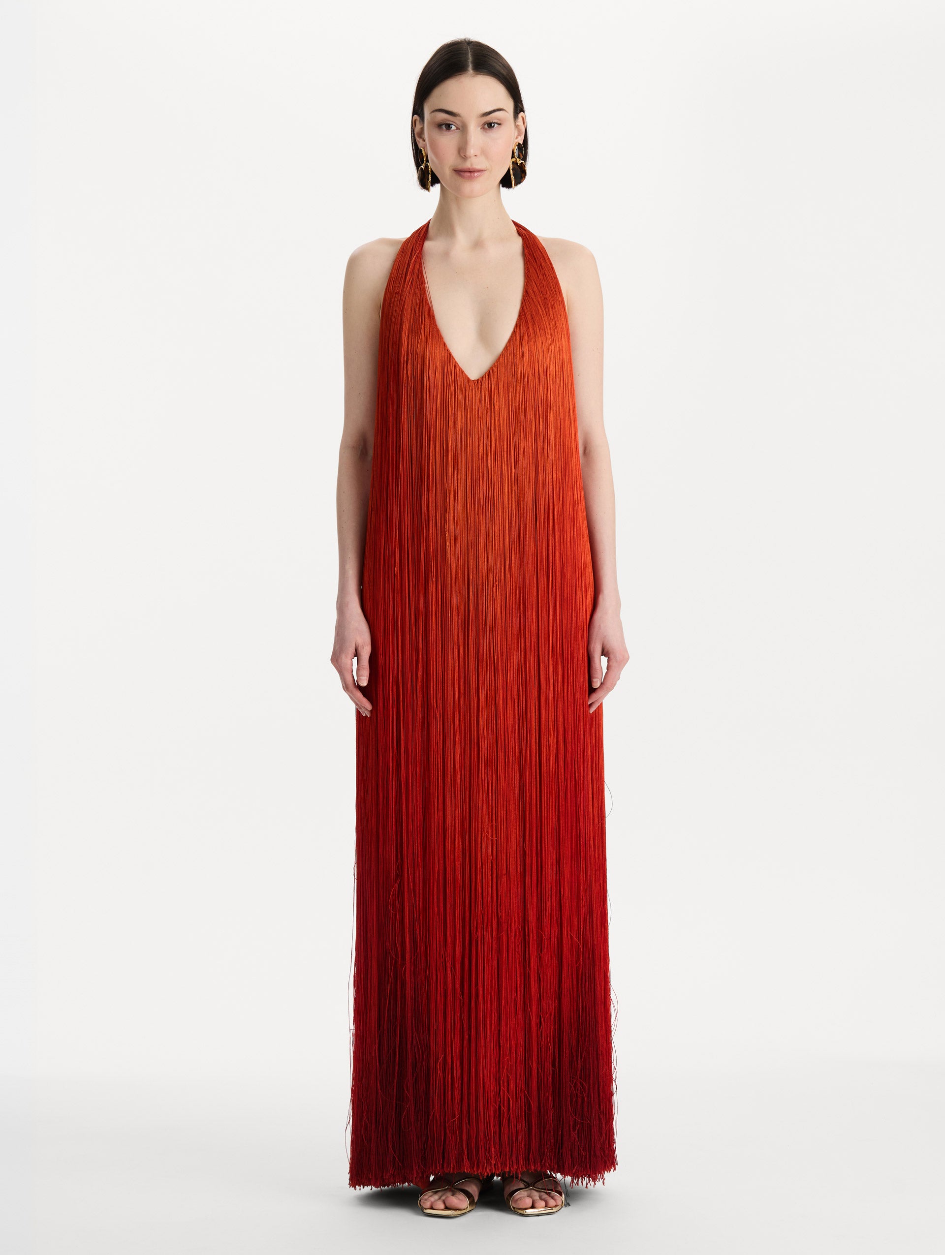 MNODR041026042615766_2 Oscar de la Renta Ombré Fringe Gown - Image 2
