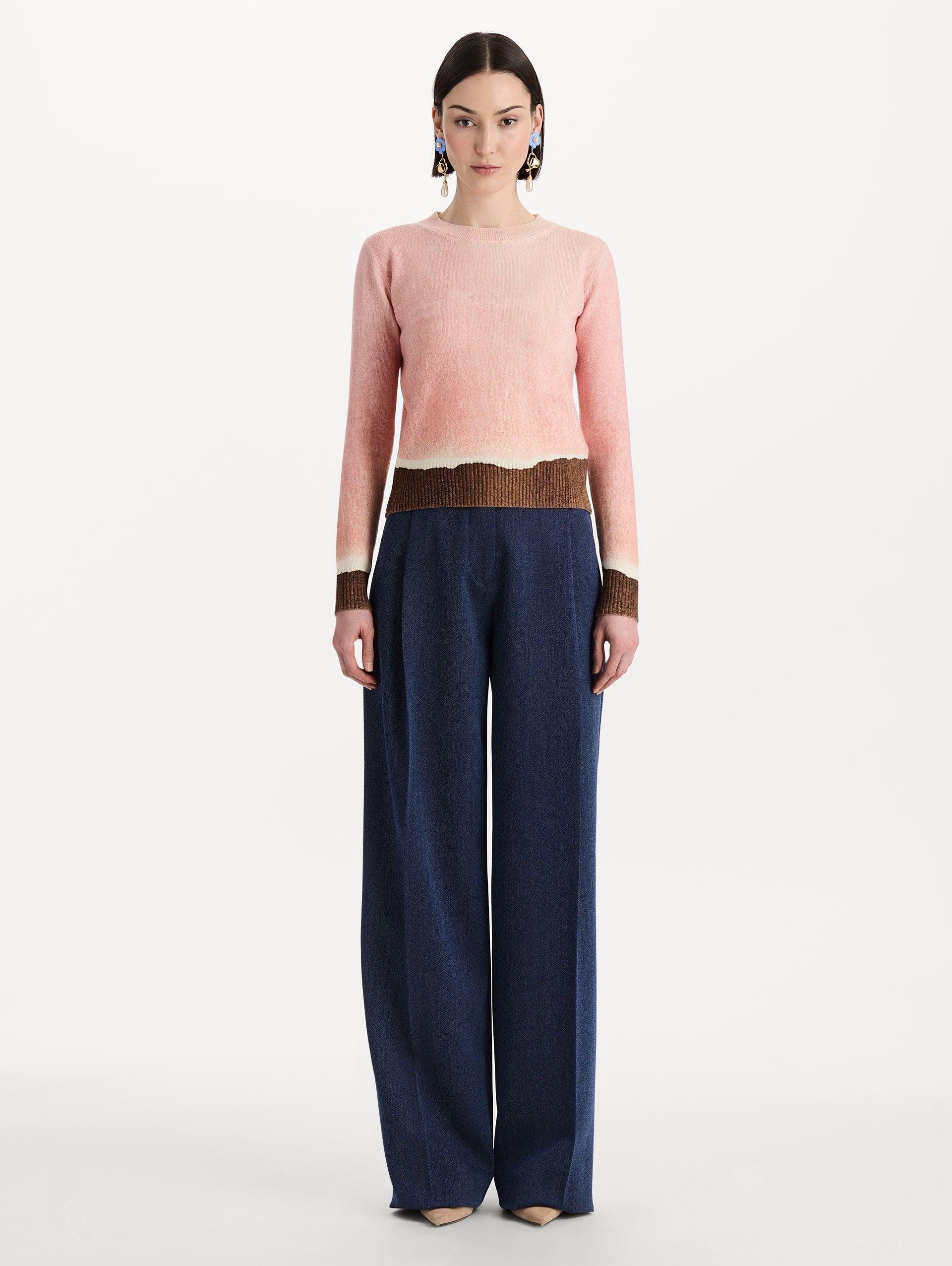 MNODR041026042615768_3 Oscar de la Renta Ombré Crewneck Pullover - Image 3