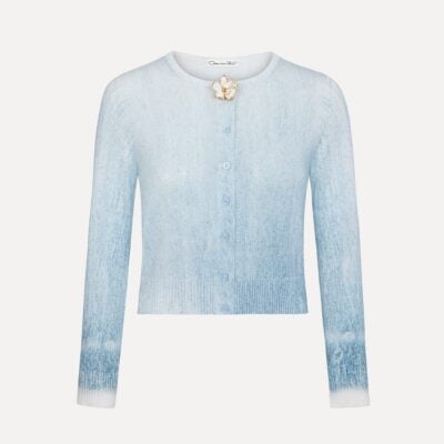 Oscar de la Renta Ombré Button-Detailed Cardigan - Image 1