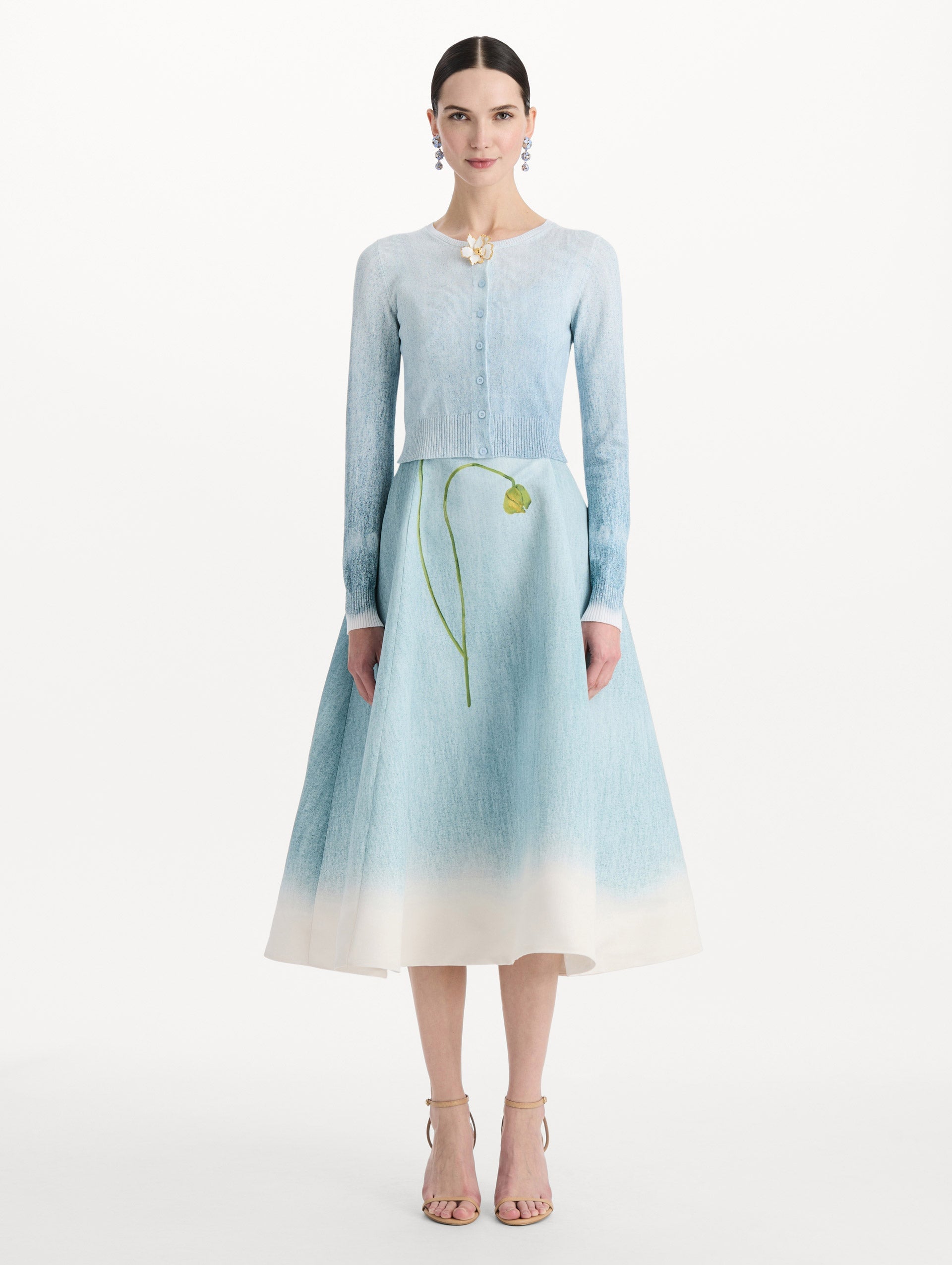 MNODR041026042615769_3 Oscar de la Renta Ombré Button-Detailed Cardigan - Image 3