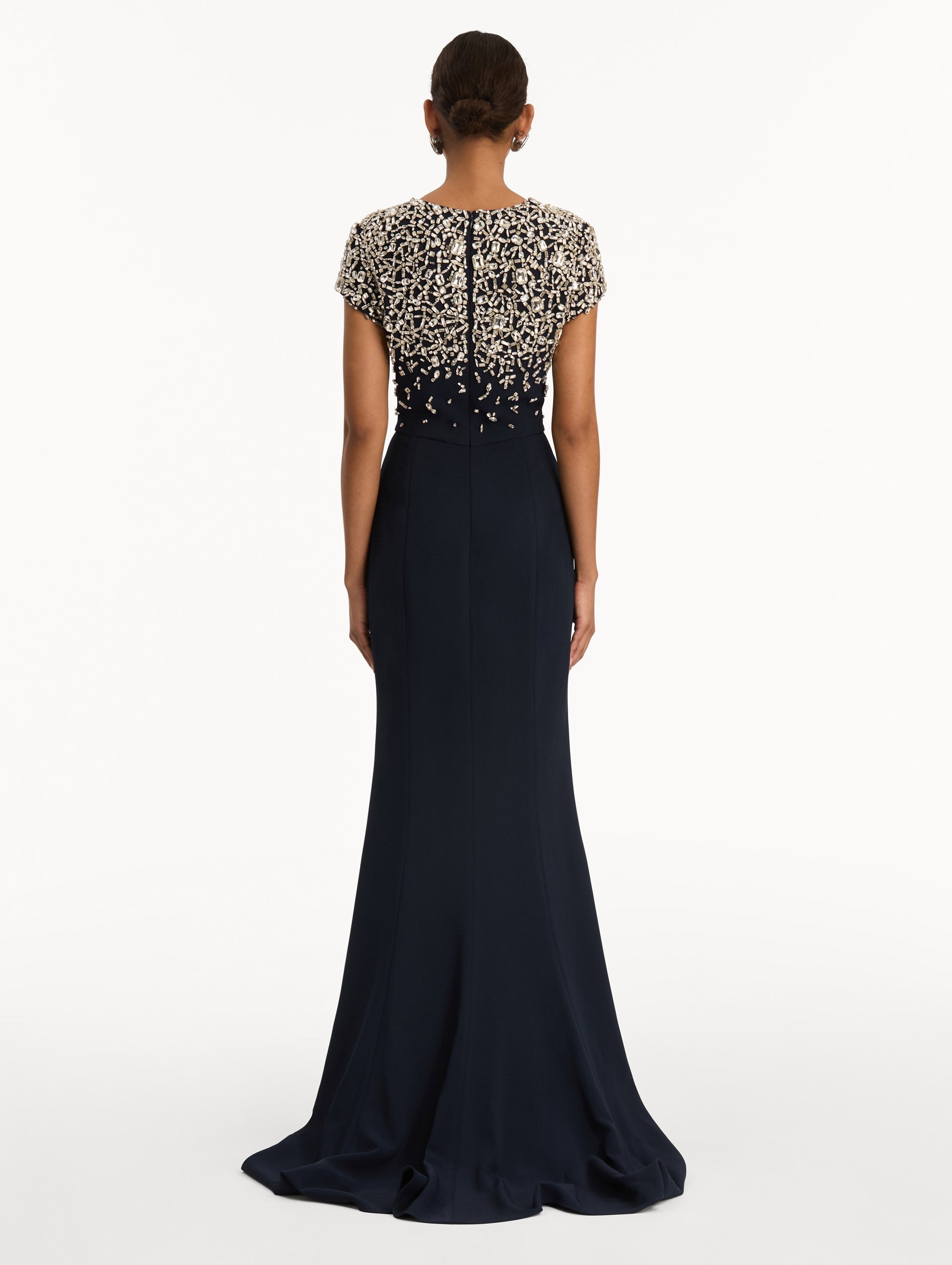 MNODR041026042615775_3 Oscar de la Renta Mosaic Crystal Embroidered Cady Gown - Image 3