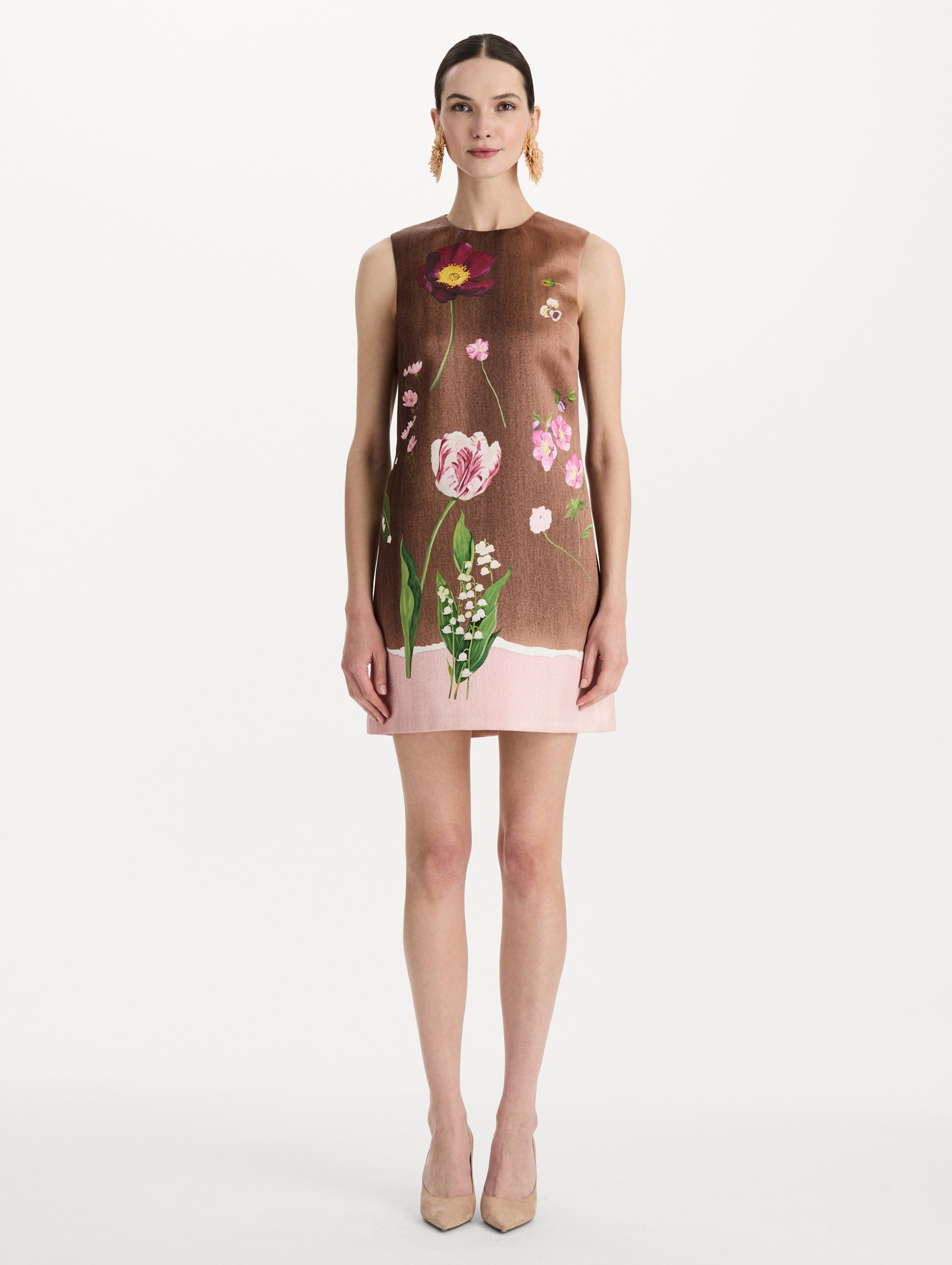 MNODR041026042615785_2 Oscar de la Renta Mixed Botanical Shift Dress - Image 2