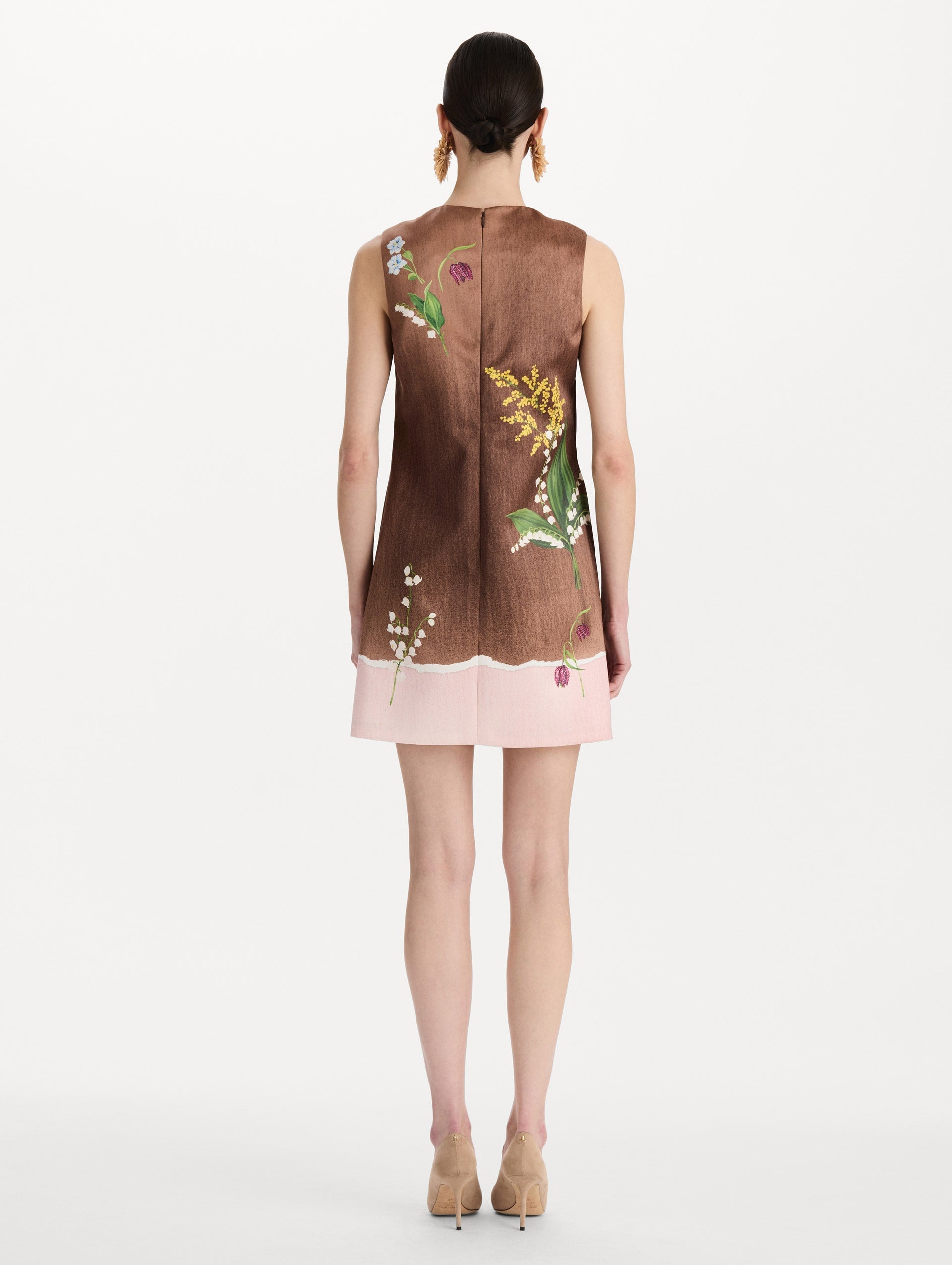 MNODR041026042615785_3 Oscar de la Renta Mixed Botanical Shift Dress - Image 3