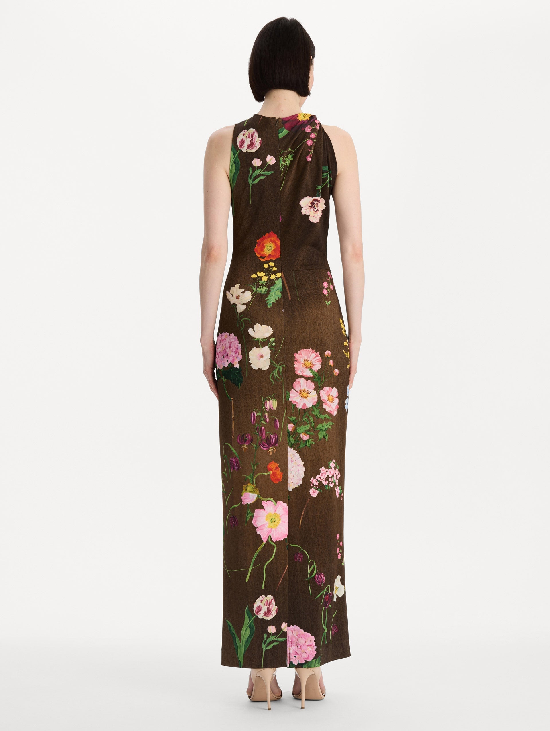 MNODR041026042615788_3 Oscar de la Renta Mixed Botanical Milano Jersey Dress - Image 3