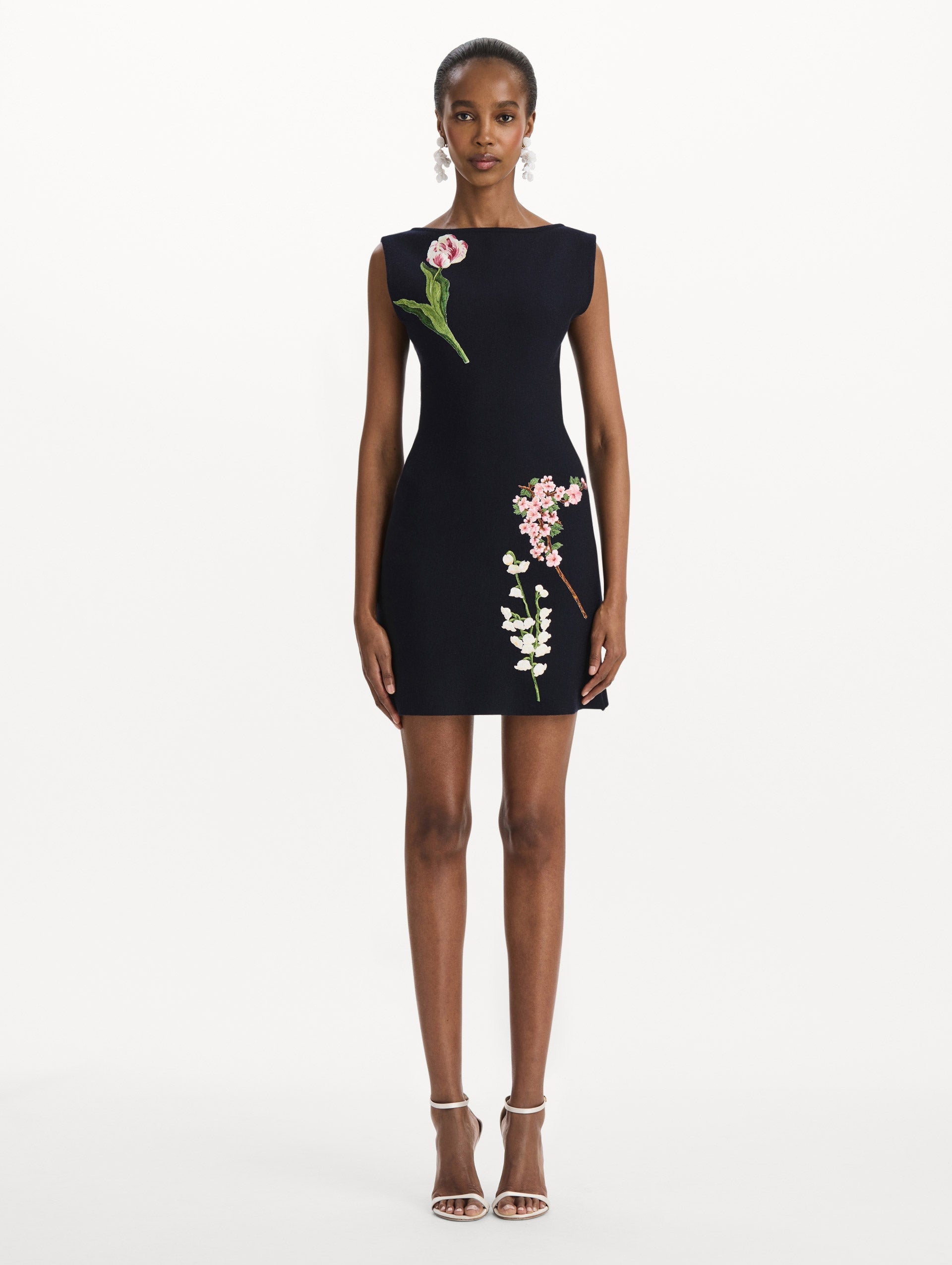 MNODR041026042615796_2 Oscar de la Renta Mixed Botanical Embroidered Dress - Image 2
