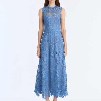 Oscar de la Renta Meadow Guipure Lace Dress - Image 1