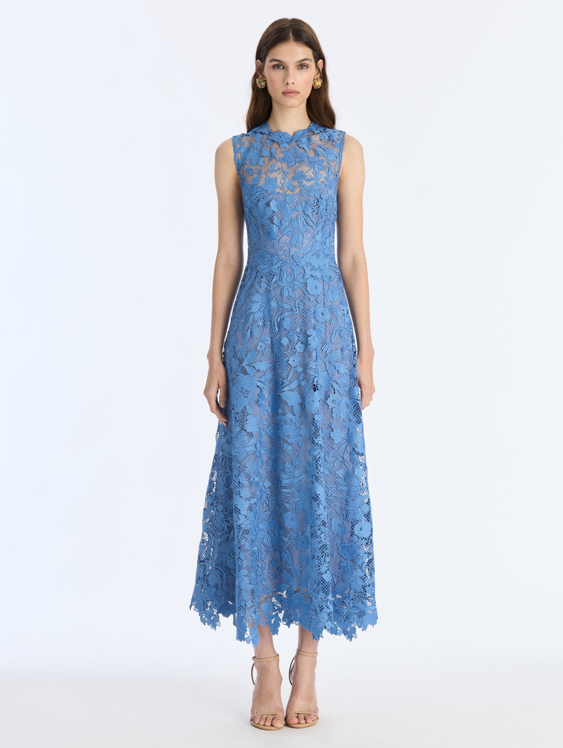 Oscar de la Renta Meadow Guipure Lace Dress - Image 1