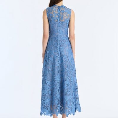Oscar de la Renta Meadow Guipure Lace Dress - Image 2
