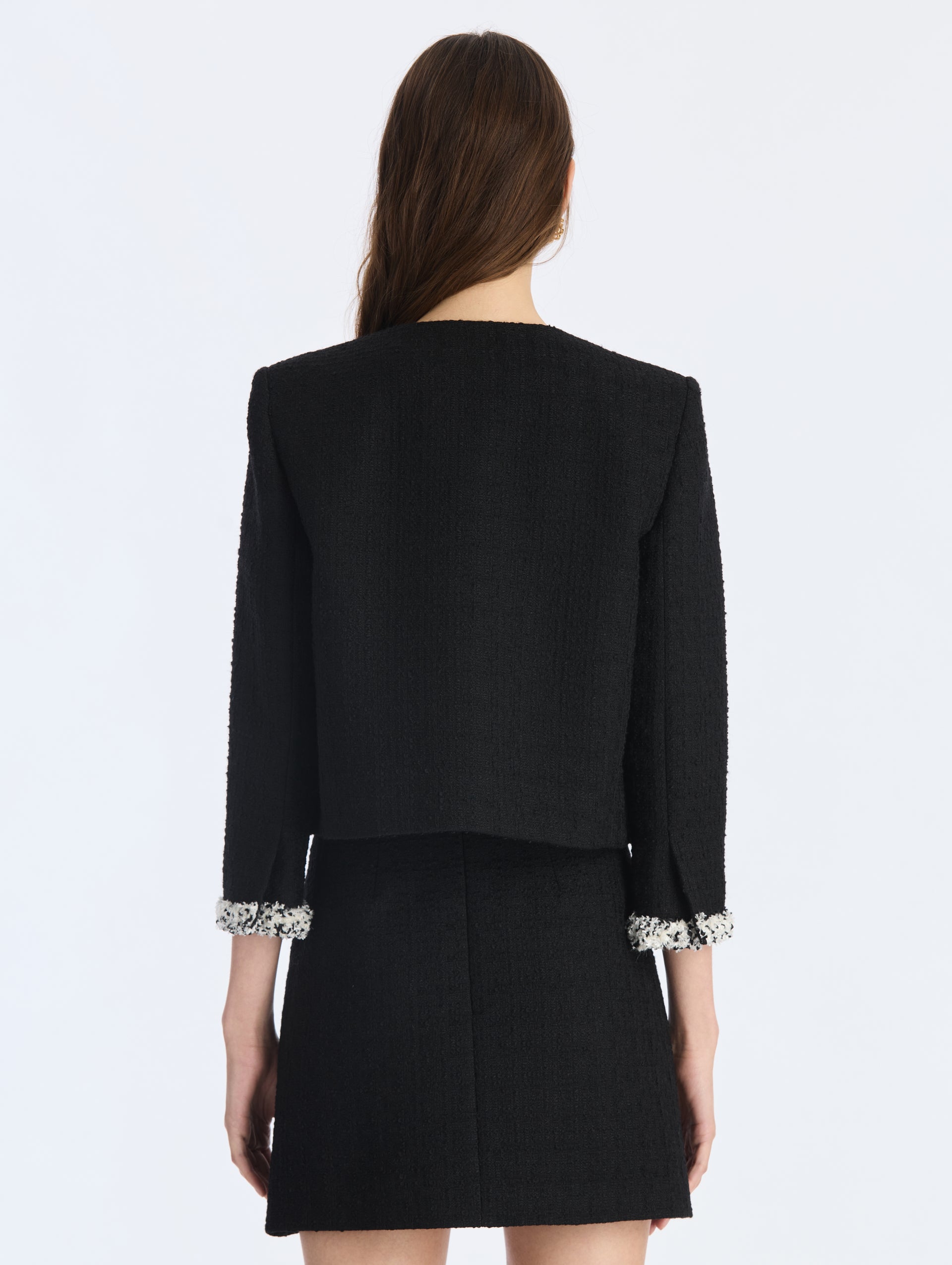 MNODR041026042615816_2 Oscar de la Renta Lightweight Wool Blend Tweed Jacket - Image 2