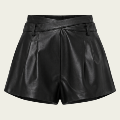 Parentezi Dali Leather Shorts - Image 1