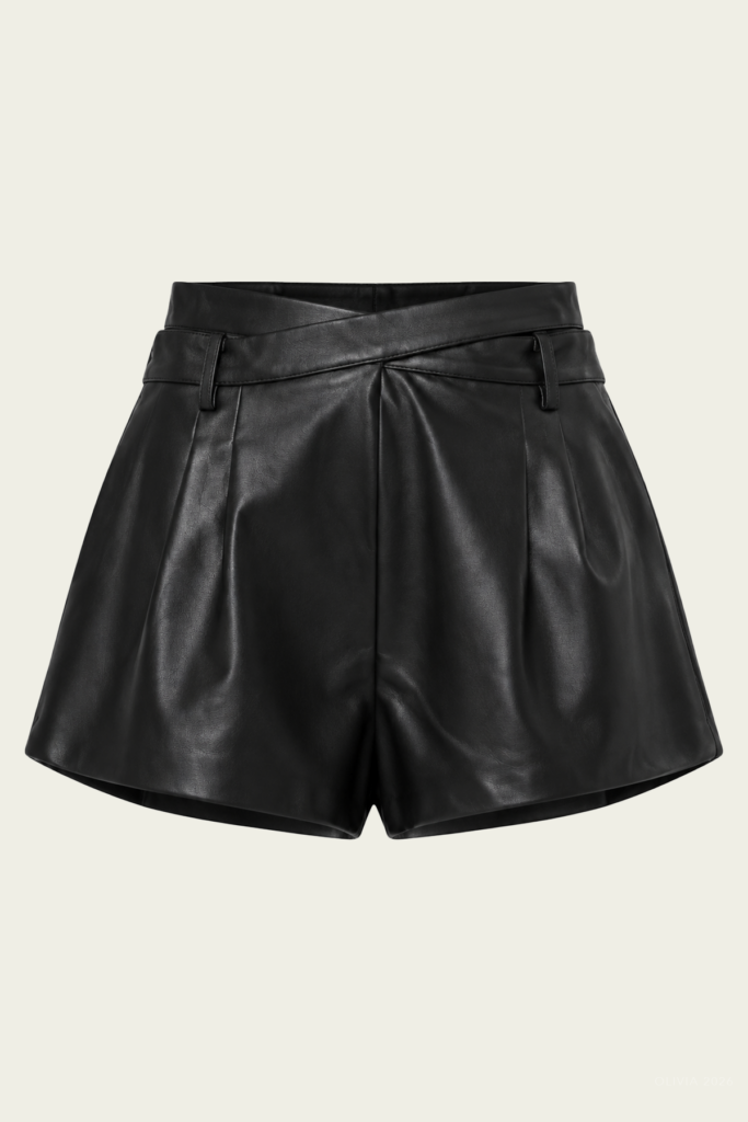 Parentezi Dali Leather Shorts - Image 1