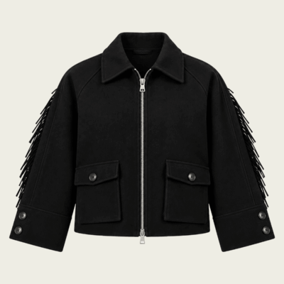 Parentezi Aspen Fringe Wool Jacket - Image 1