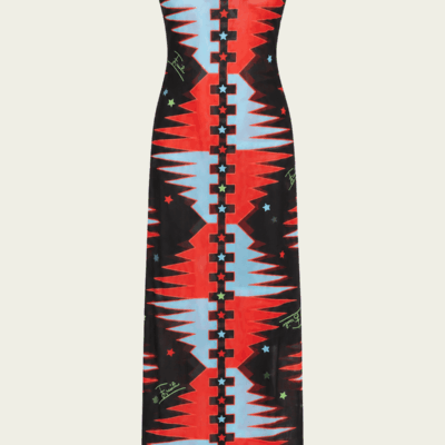 Pucci Valdimontone-Print Tulle Sleeveless Dress - Image 1
