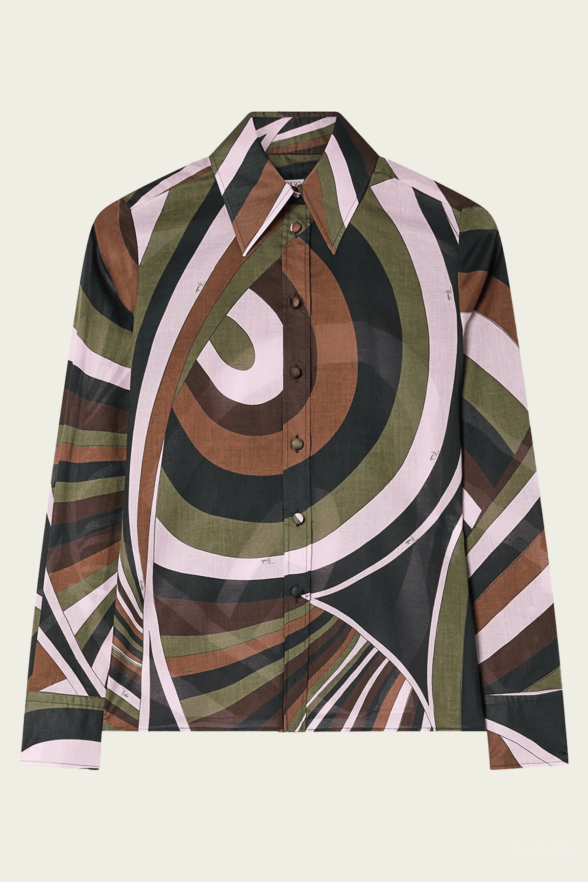 Pucci Iride-Print Cotton Muslin Shirt - Image 1