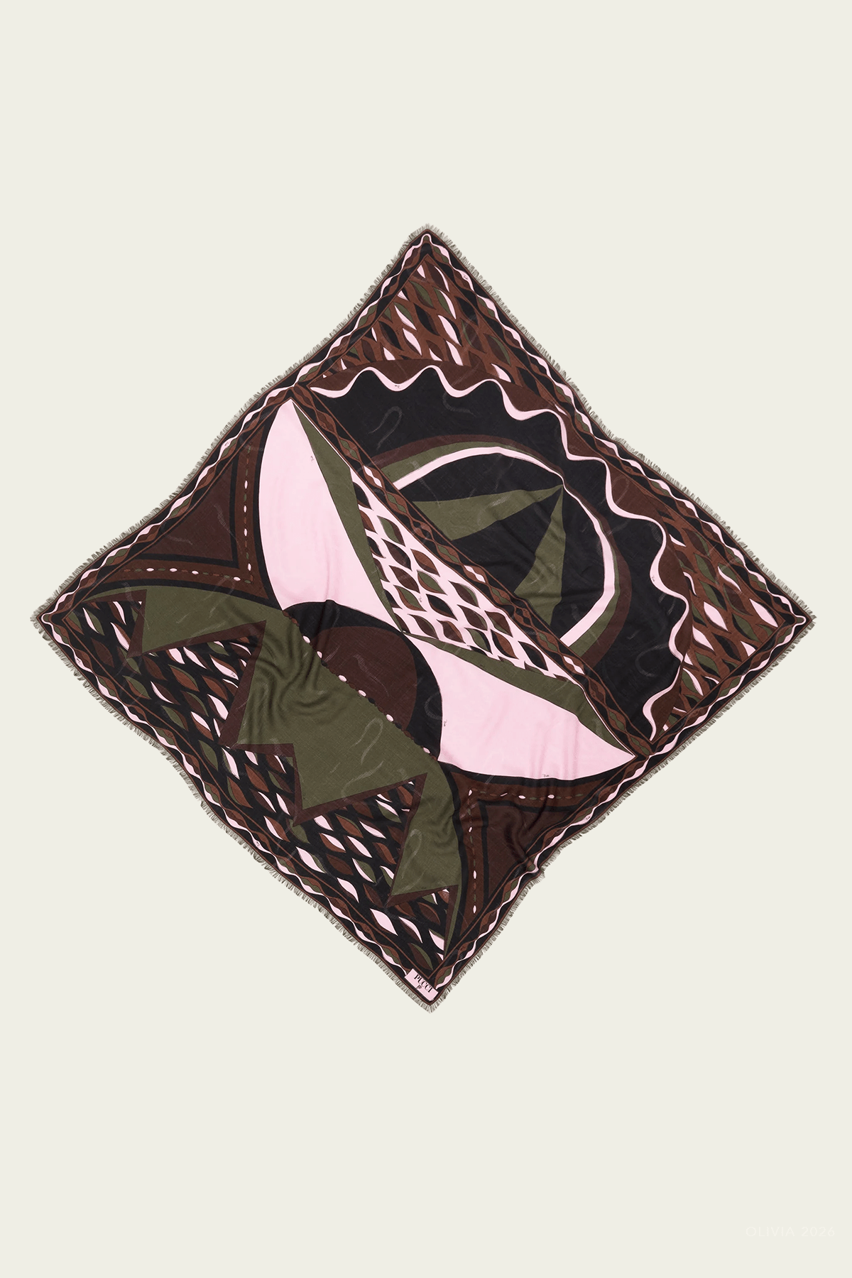 Pucci Dune-Print Wool and Silk Pashmina - Image 1