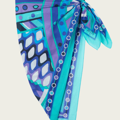Pucci Vivara-Print Cotton Pareo - Image 1