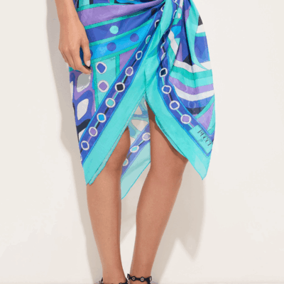 Pucci Vivara-Print Cotton Pareo - Image 2