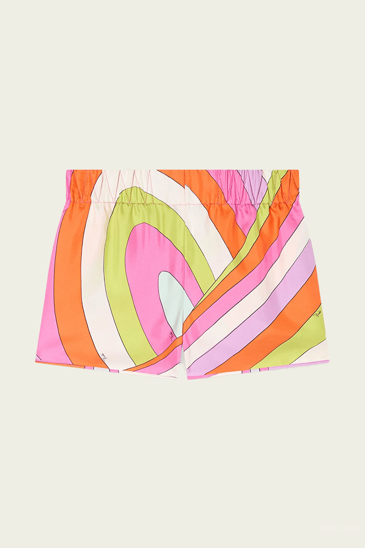 Pucci Iride-Print Silk Shorts - Image 1