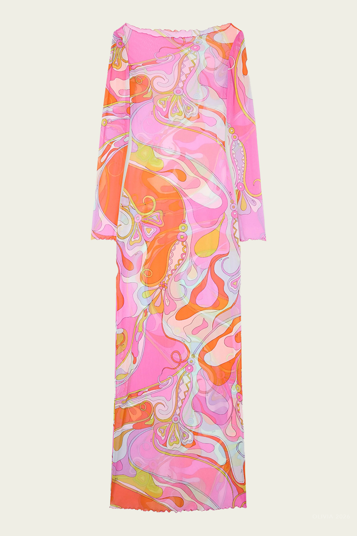 Pucci Orchidee-Print Tulle Dress - Image 1