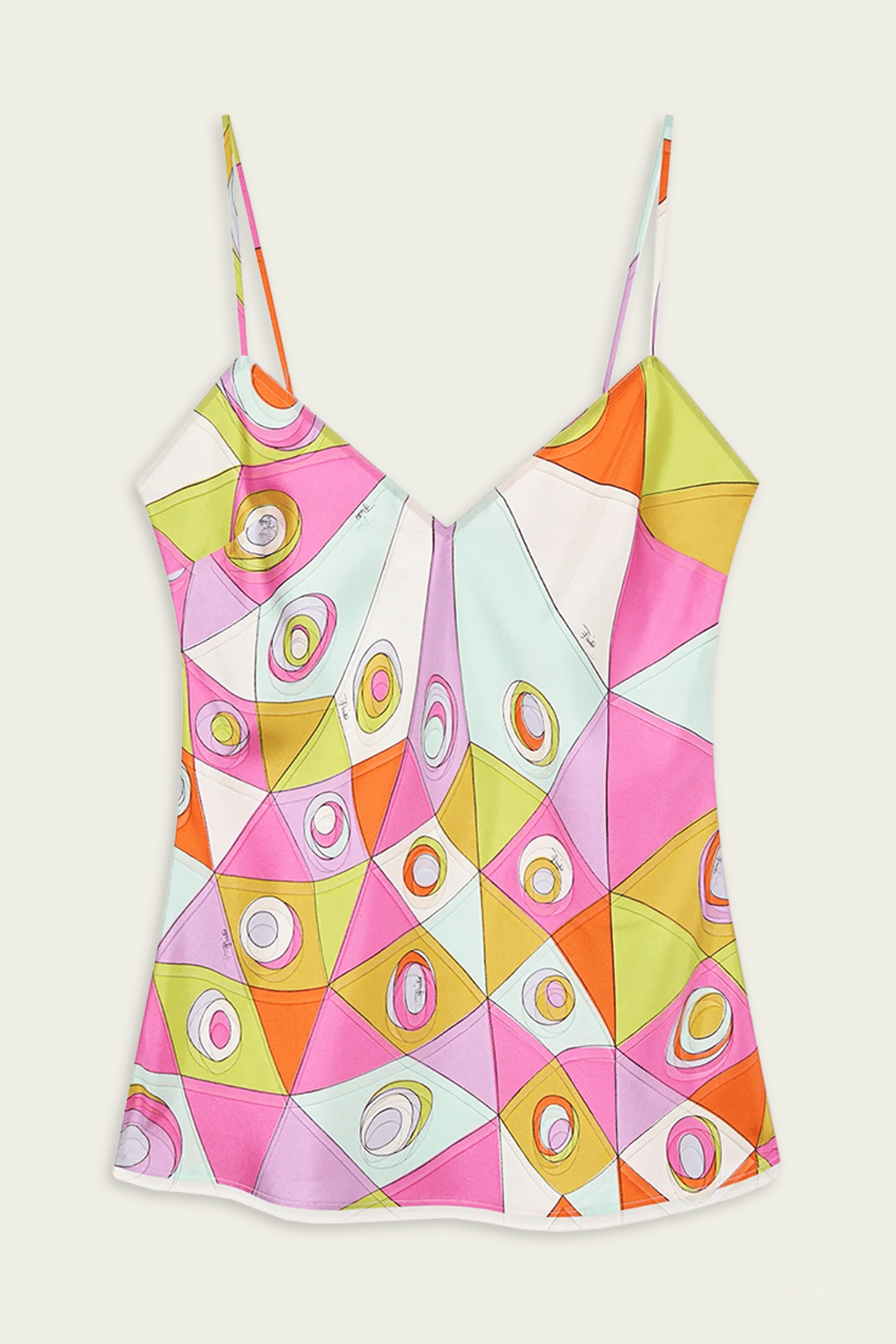 Pucci Occhi-Print Sleeveless Silk Top - Image 1
