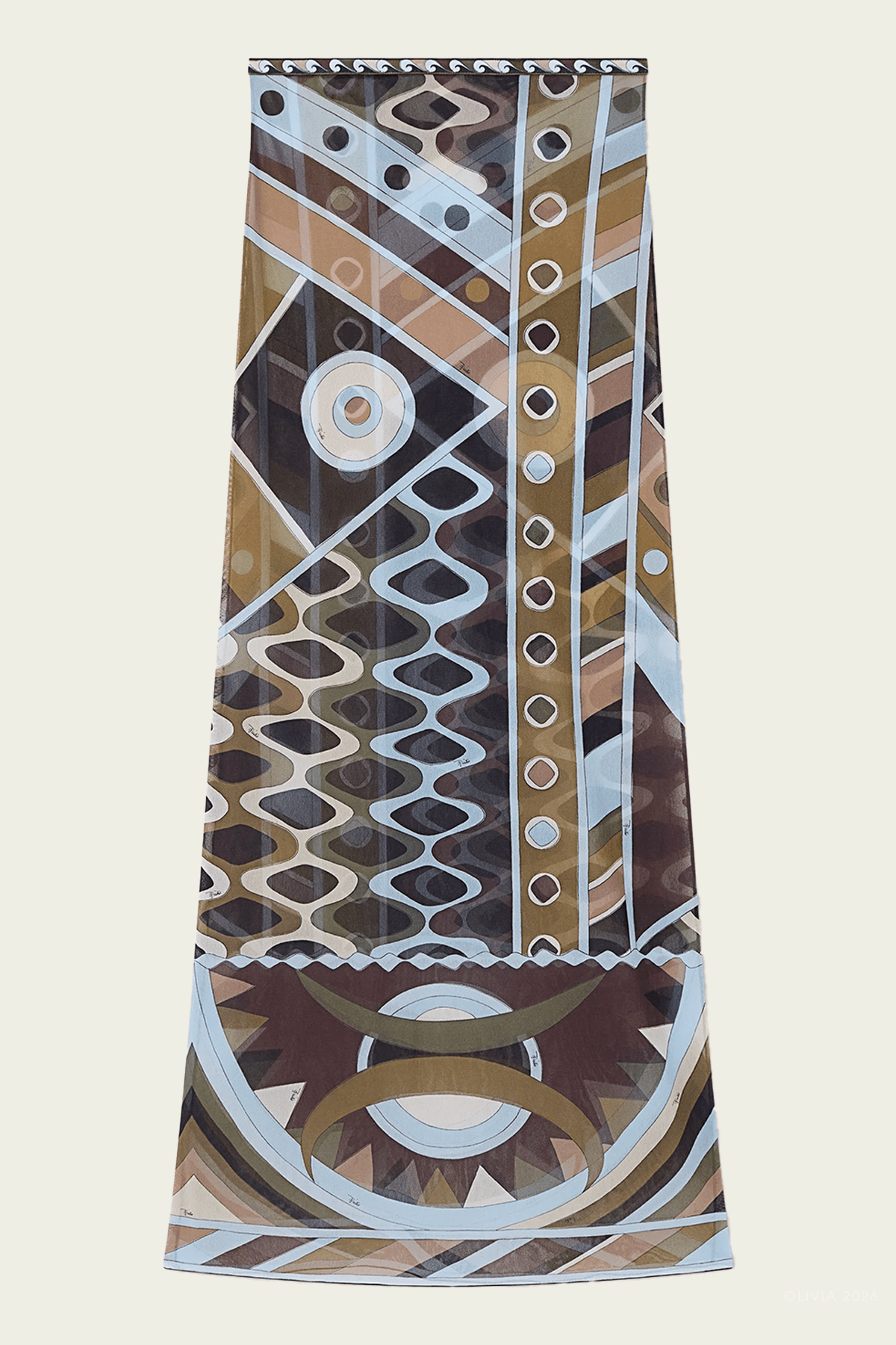 Pucci Vivara-Print Long Tulle Skirt - Image 1