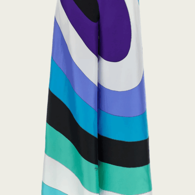 Pucci Iride Macro-Print Silk Trousers - Image 1