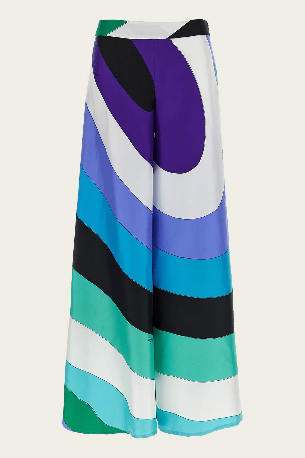 Pucci Iride Macro-Print Silk Trousers - Image 1