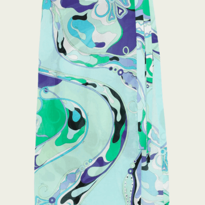 Pucci Orchidee-Print Long Skirt - Image 1