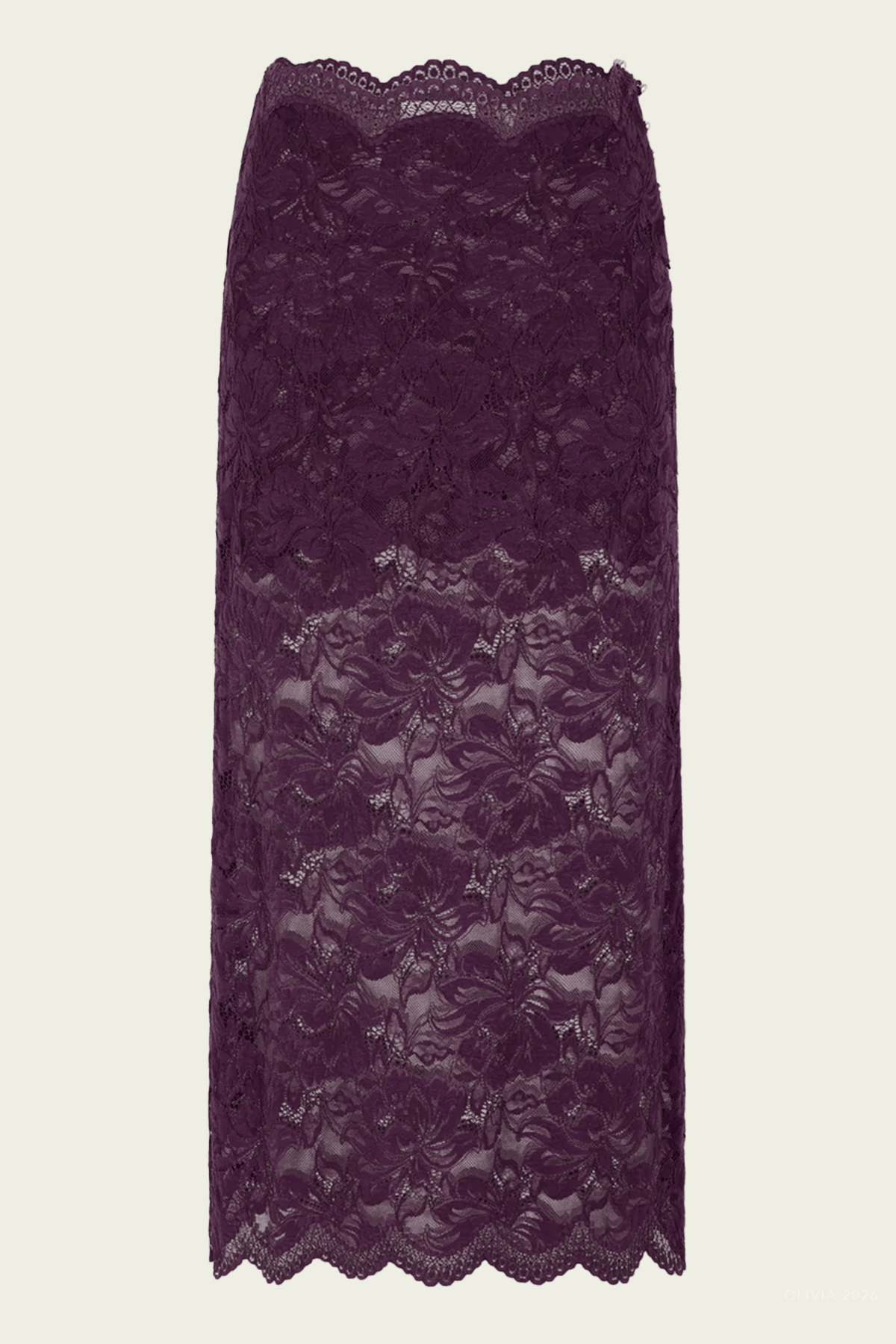 Rabanne Layered Lace Midi Skirt - Image 1
