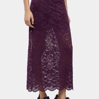 Rabanne Layered Lace Midi Skirt - Image 2