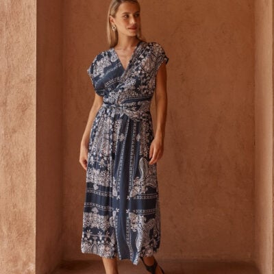 Sass Zendeya Twist Midi Dress - Image 1