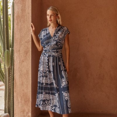 Sass Zendeya Twist Midi Dress - Image 2