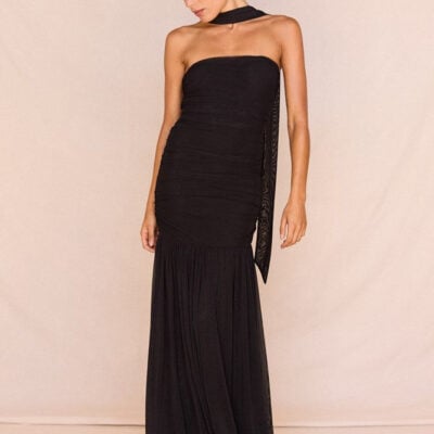 Sass Hayley Strapless Mesh Dress - Image 2