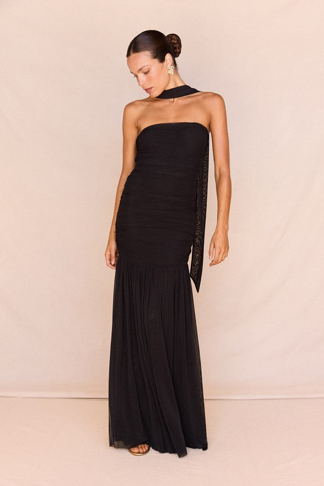 MNSASS211026013249010_2 Sass Hayley Strapless Mesh Dress - Image 2