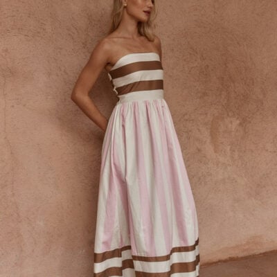 Sass Nea Spliced Strapless Dress - Image 2