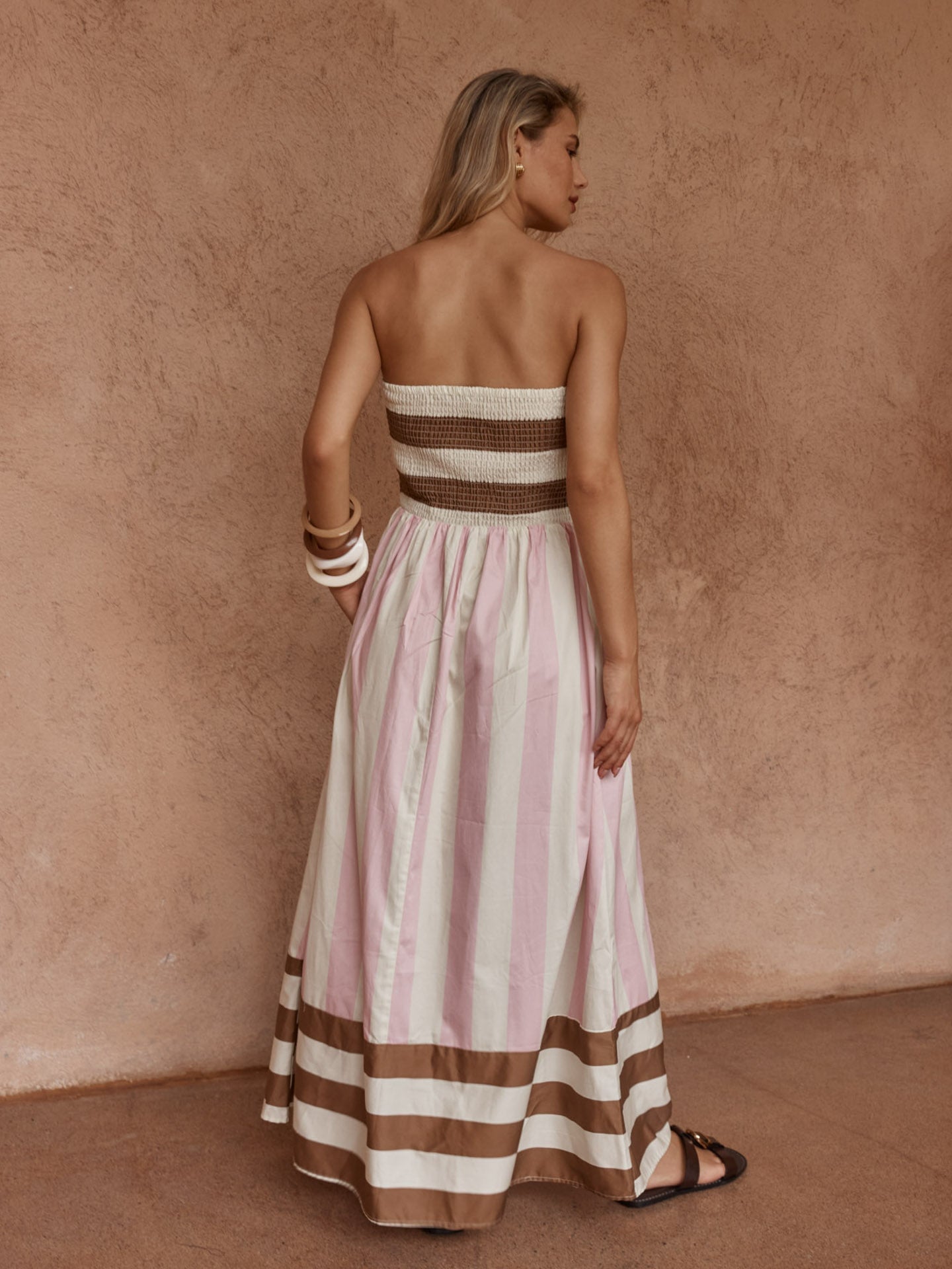 MNSASS211026013249020_3 Sass Nea Spliced Strapless Dress - Image 3