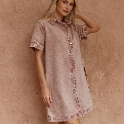 Sass Pepe Wave Denim Dress - Image 2
