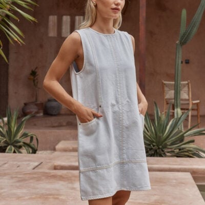 Sass Hart Denim Shift Dress - Image 2